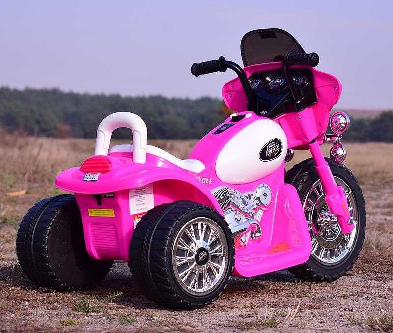 Autko motor MOTOREK POLICYJNY na akumulator trójkołowy dla dzieci