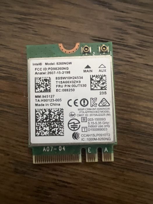 Karta sieciowa- Intel Dual Band Wireless-AC 8260