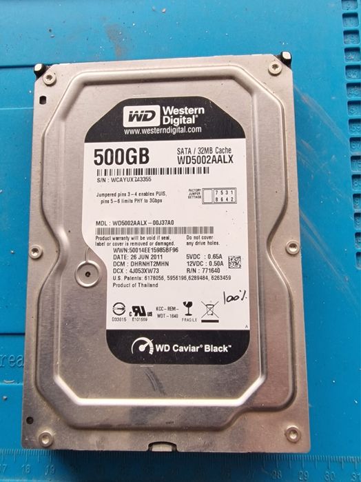 HDD Western Digital Black 500GB SATAB