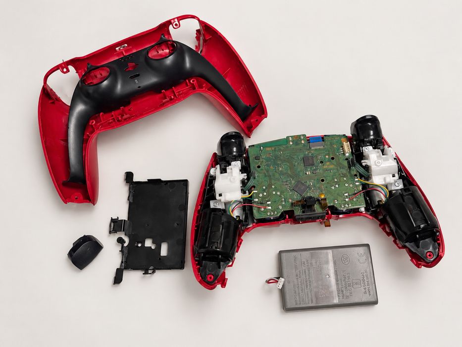 Uszkodzony pad Sony DualSense PS5 czerwony – na części / do naprawy