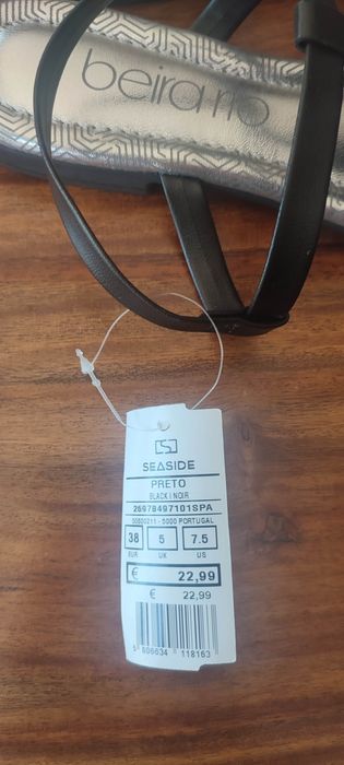 Sandálias senhora 38 (novas)
