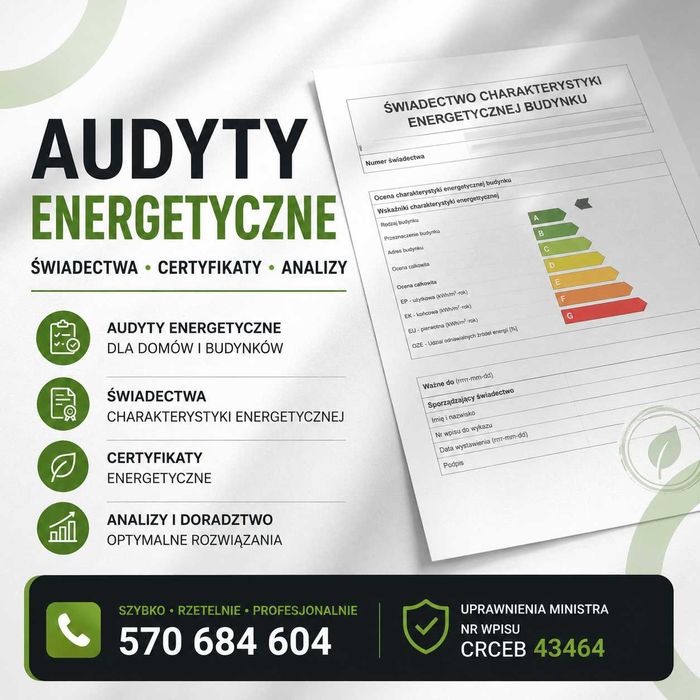 Audyt Energetyczny  Czyste Powietrze Świadectwo E