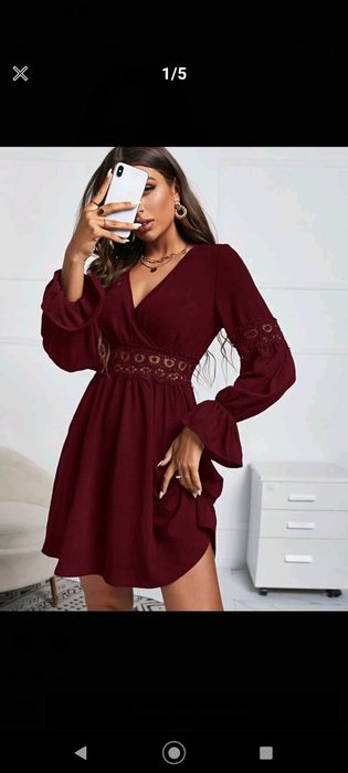 Sukienka bordowa rozmiar M