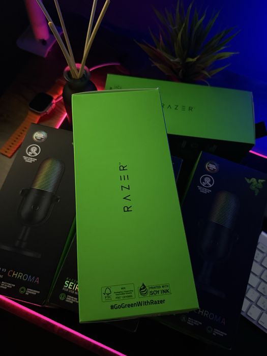 Razer Seiren V3 Chroma — USB-мікрофон, RGB, Tap-to-Mute, новий