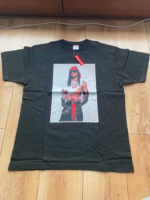 Czarny Tshirt Supreme x Playboi Carti