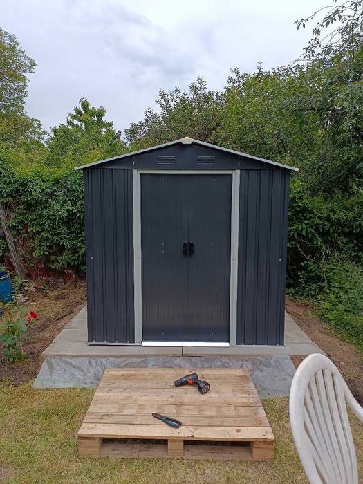 Domek narzędziowy na ogród garaż blaszany blaszek NOWY 196x194x188cm