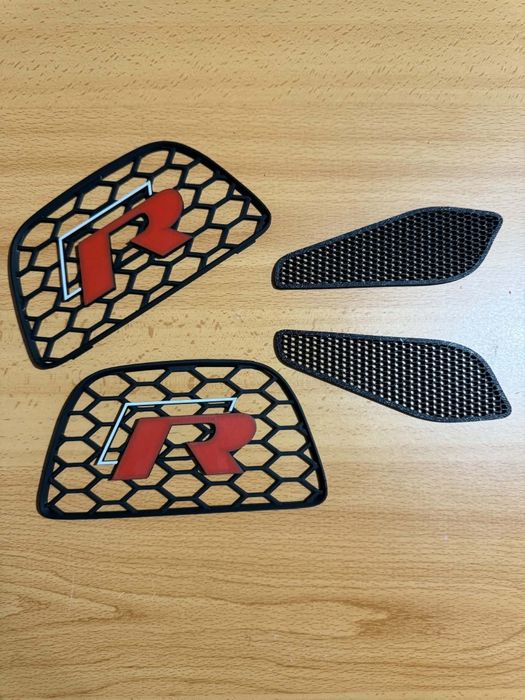 Vw Scirocco Grelhas Cabeceiras + Consola Mudanças