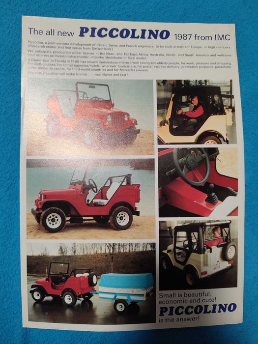 Flyer promocional Piccolino