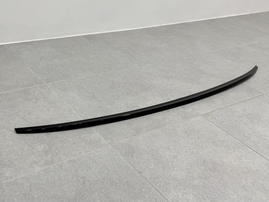 Спойлер ліп багажника Audi A6 С7 2011-2017 ABS, чорний глянець