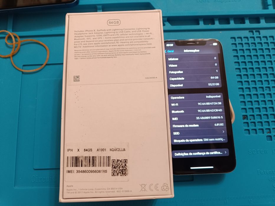 Telemóvel iPhone x 64g