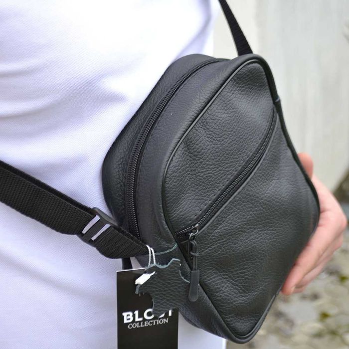 Чоловіча сумка з натуральної шкіри сумка месенджер шкіряна через плече