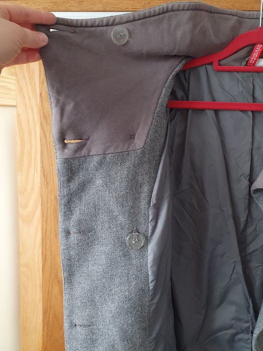 Płaszcz, 60% wełna, 40% wiskoza, H&M Divided, rozm.38