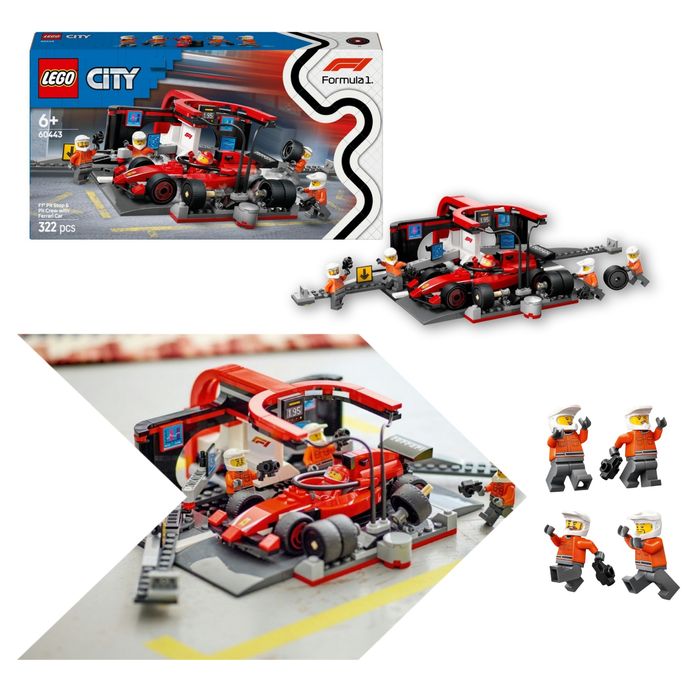Super na Święta Duży Zestaw LEGO F1 Ferrari + 5 Figurek