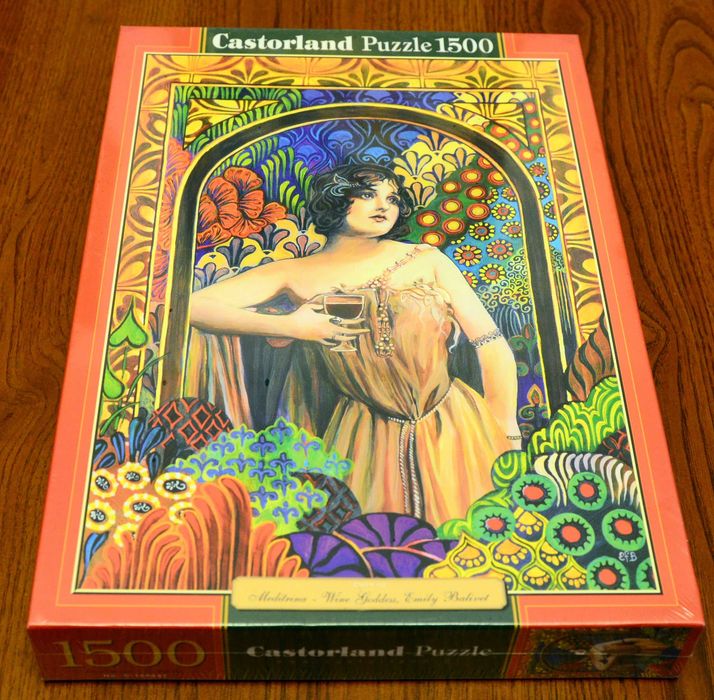 Puzzle Castorland, 1500 elementów, Meditrina wine goddess, nowe w folii.