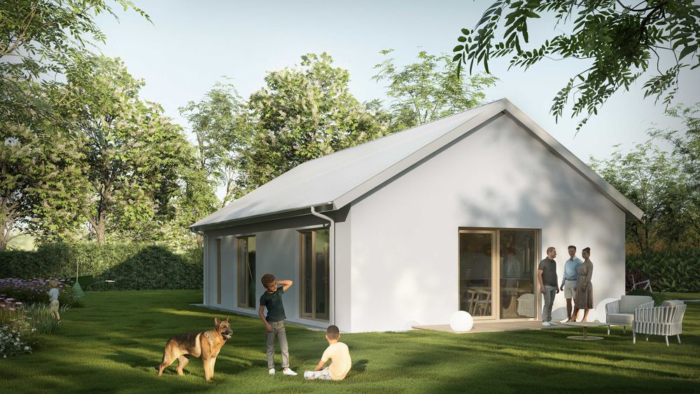 Nowoczesny dom modułowy 94 m² – 4 pokoje – szybka realizacja!