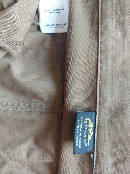 męskie wojskowe bojówki Helikon MCDU Rip-Stop Coyote 30/32