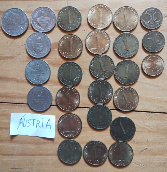 Várias Moedas Estrangeiras