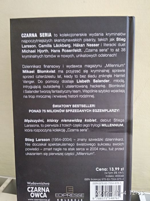 Mężczyźni, którzy nienawidzą kobiet. Larsson Stieg