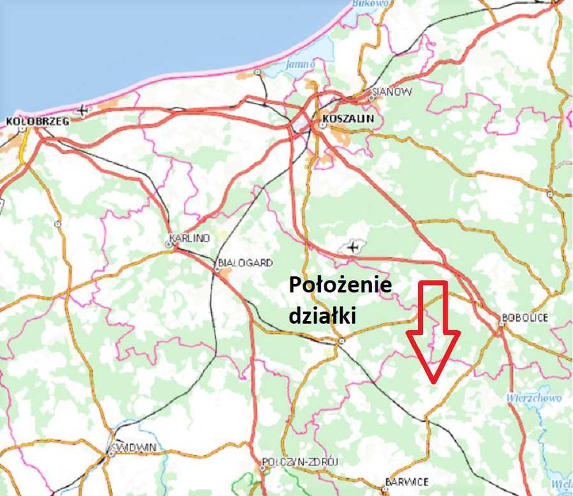 Duża działka budowlana nr 175/4, 2003m2.