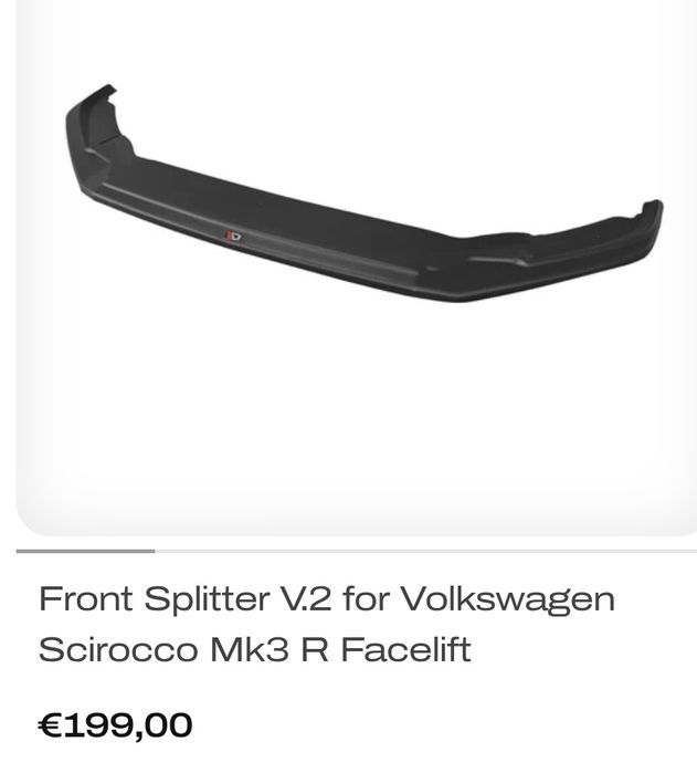 Difusor Plástico VW Scirocco 2008-2014