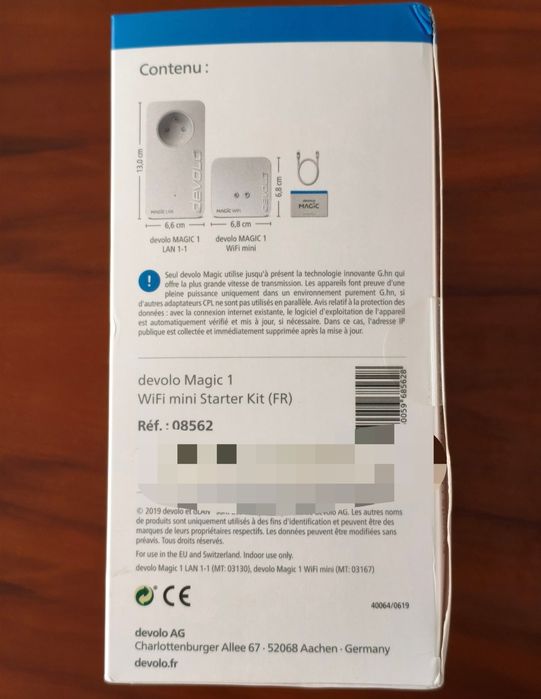 NOVO Kit Powerline PLC Devolo Magic 1 WiFi Mini