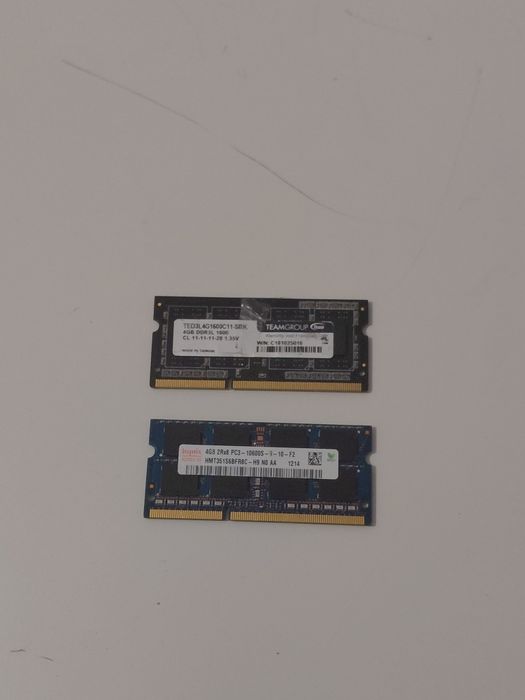 8GB RAM DDR3 1600 MHz (2x4GB) Hynix i Teamgroup
