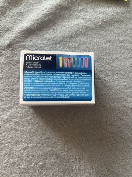 Microlet, lancety kolorowe, 25szt
