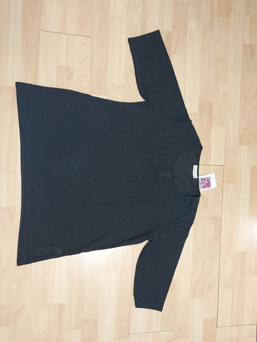 Nowa połyskująca bluzka swiateczna r 44 sylwestrowa czarna mieniąca