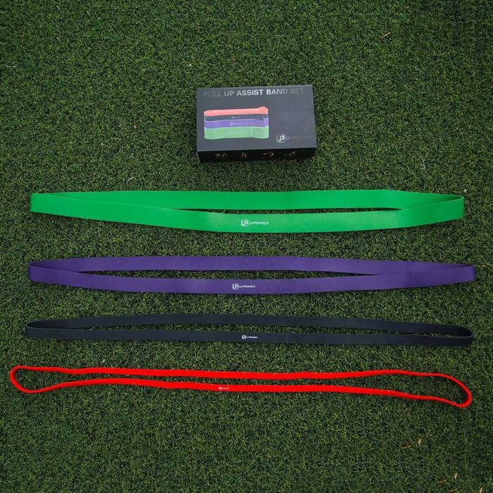 Резинка для подтягивания U-Powex 44 мм, 24-76 кг, Зеленая, Есть ОПТ