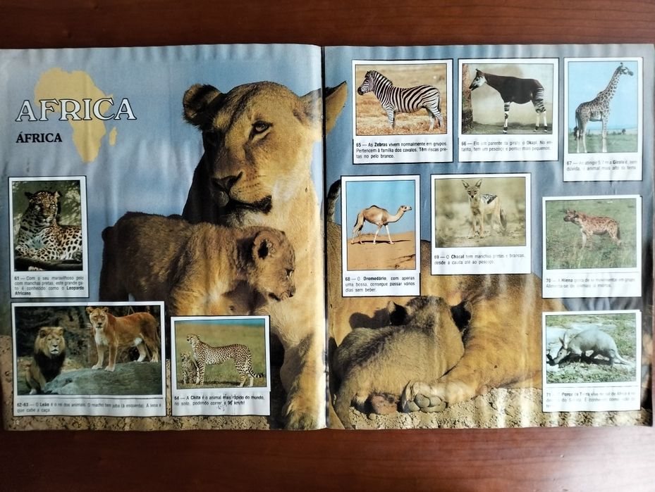 Caderneta Animals of the World' Panini