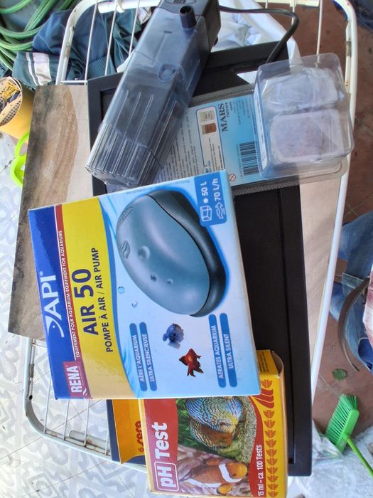 Aquário para peixes completo