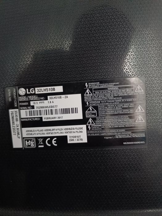 Vendo TV LG 32" com comando64285790652931122