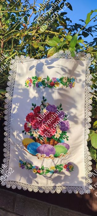 Рушнички до Спасу та Великодня вишиті бісером