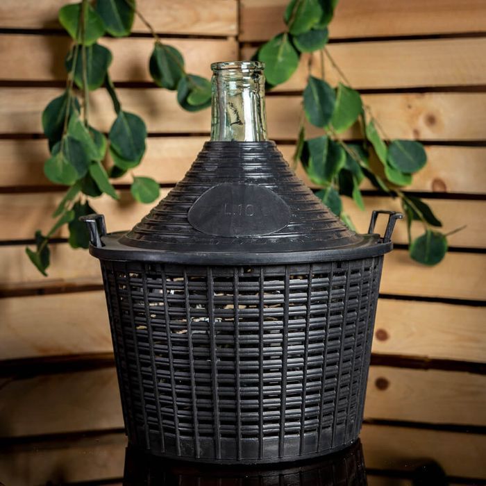 Balon - 10 l - dama galon dymion na wino w koszu