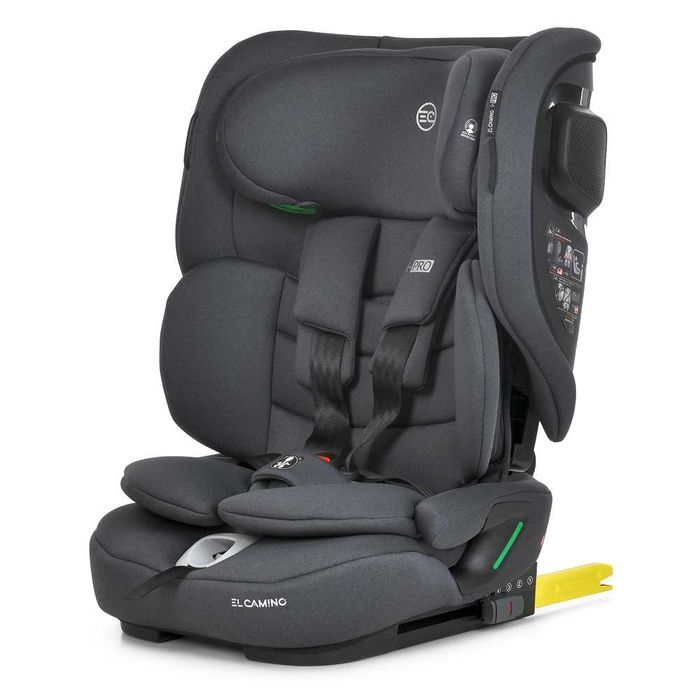 Дитяче Автокрісло El Camino i-PRO i-SIZE R129, ISOFIX сірого та чорного кольору