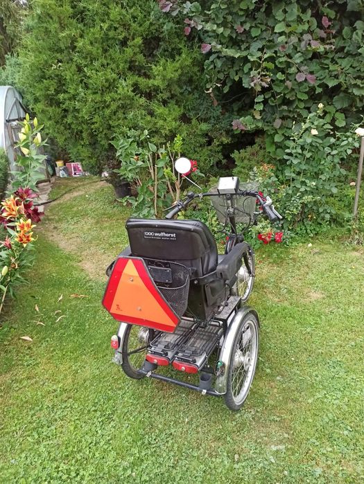 Trójkołowiec elektryczny WULFHORST-skuter dla seniora/ osoby niepełnosprawnej.