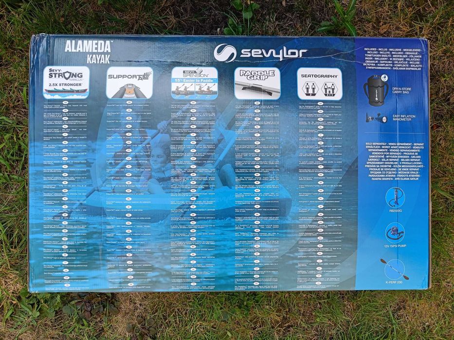 NOWY Kajak pneumatyczny do pływania rodzinny 3 osobowy Sevylor Alameda