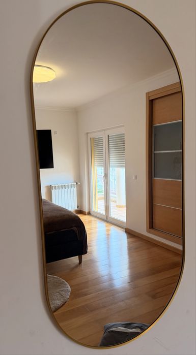 Espelho dourado organico