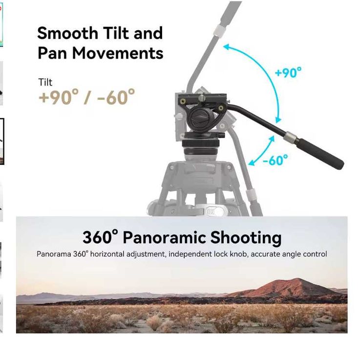 Штативна головка SmallRig Heavy-Duty Head DH10 жидкосна про