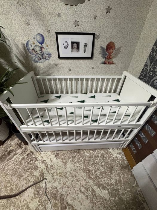 Ліжко дитяче нове , з матрасом