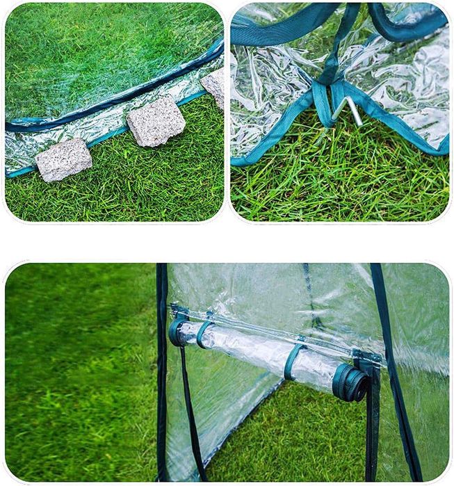 Mini estufa, cobertura de estufa de PVC, 70 x 70 x 80 cm