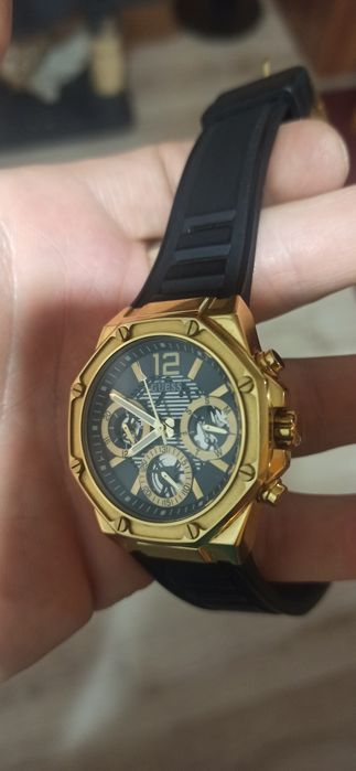 Męski zegarek GUESS Gold/Black Multi – Stan Bardzo Dobry, Okazja!