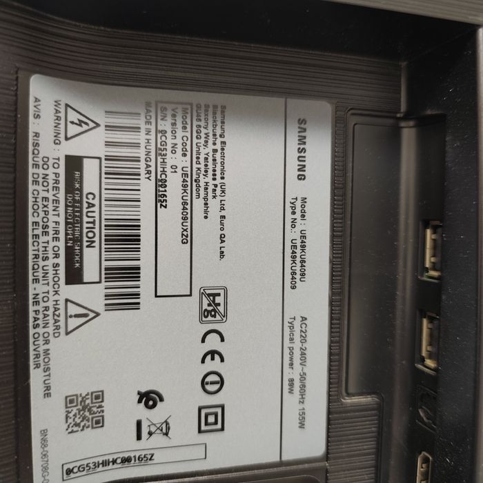 LED-телевизор Samsung 49", SMART, Wi-Fi, 4К