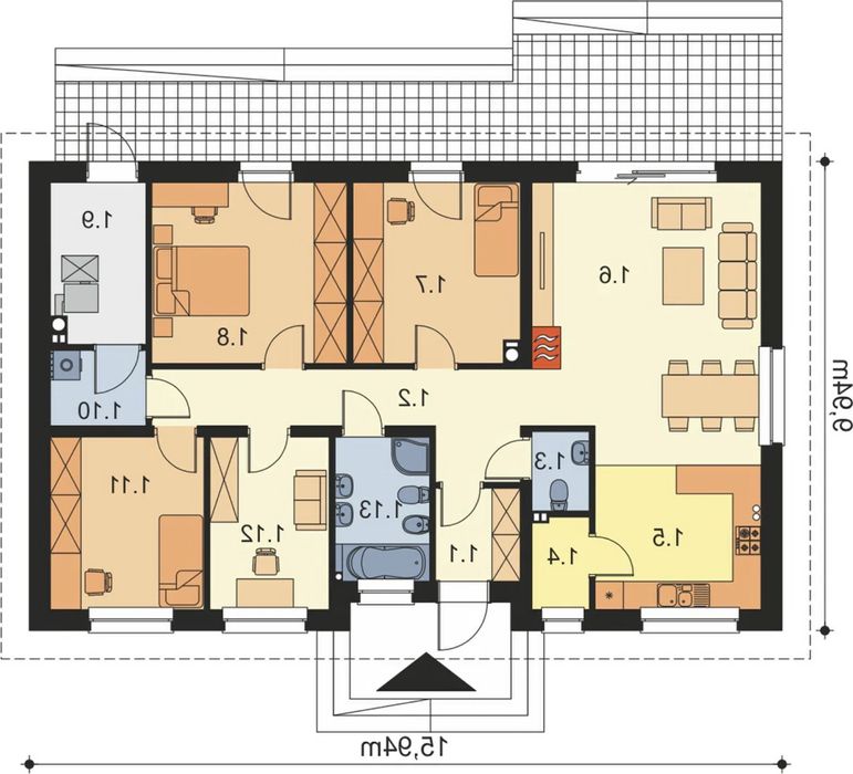 Dom parterowy stan deweloperski