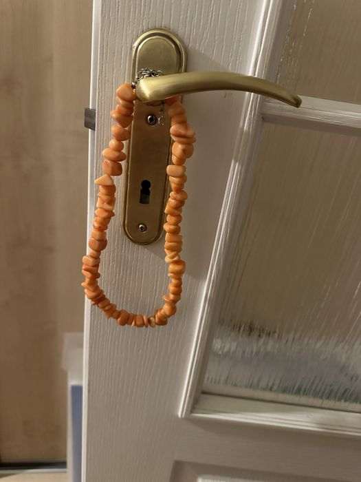 Naszyjnik z kamieni opal pomaranczowy