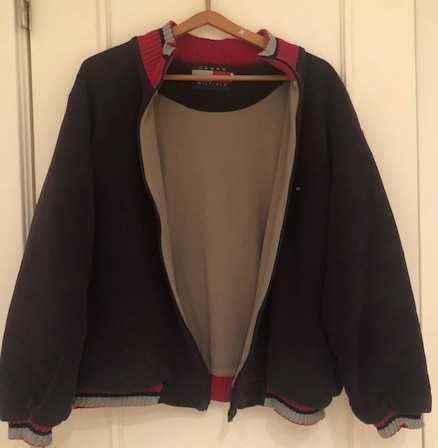 Casaco de homem (sweatshirt) azul, da marca Tommy Hilfiger