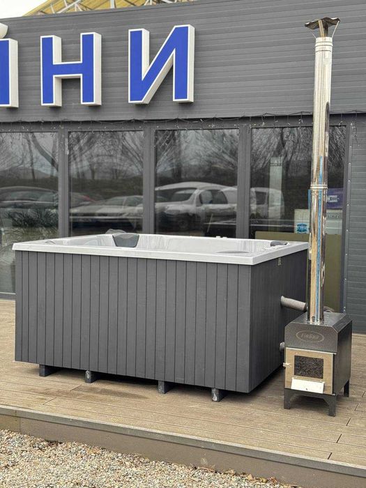 чан на дровах, спа-купіль, джакузі