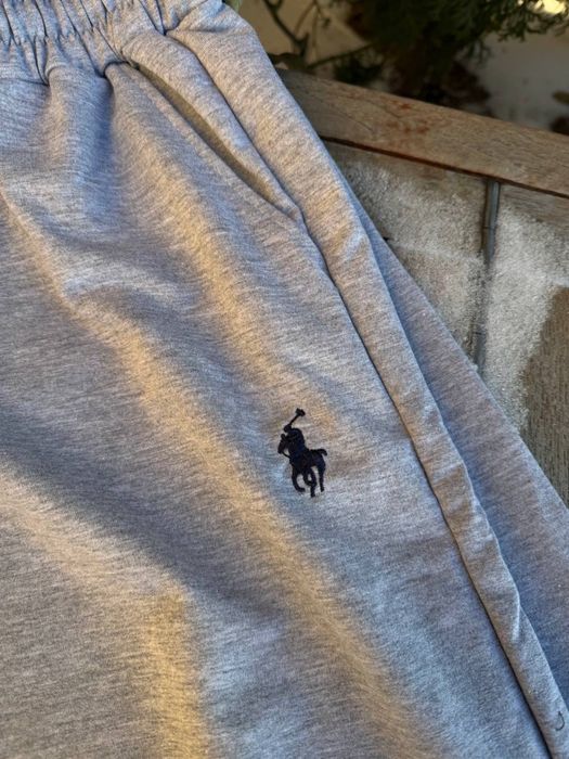 Штани Polo Ralph Lauren чорні чоловічі широкі штаны Поло Ральф серые