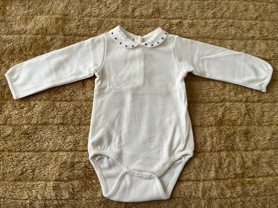 Zara Mini - Body Branco Bebé (3M-6M)