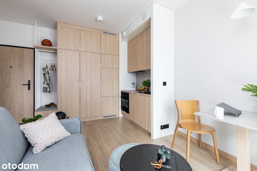 Scandinavian-style studio apartment with balcony - Widok 5